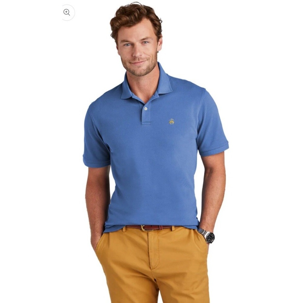 Brooks Brothers 346 Mens XL Blue Cotton Pique Golden Fleece Polo Original Fit